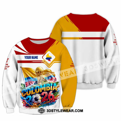 Unisex Shirt - Custom Colombia World Cup 2026 Shirt - Long Sleeve / S - T-shirt