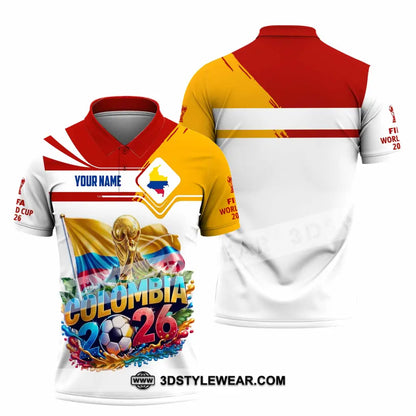 Unisex Shirt - Custom Colombia World Cup 2026 Shirt - Polo Shirt / S - T-shirt