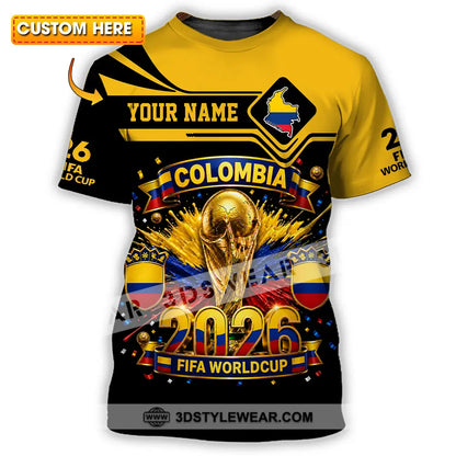 Unisex Shirt - Custom Colombia World Cup 2026 Shirt - T-shirt
