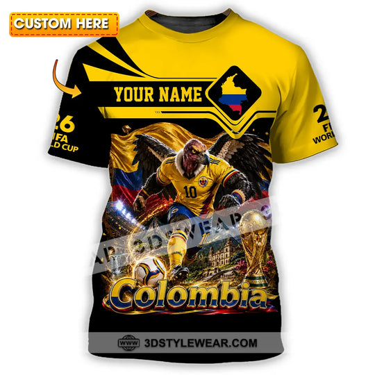Unisex Shirt - Custom Colombia World Cup 2026 Shirt style option 1