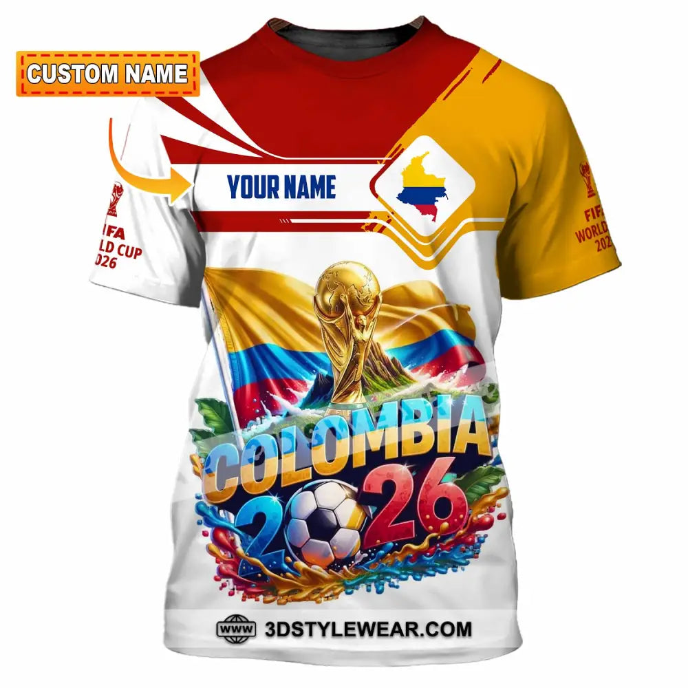 Unisex Shirt - Custom Colombia World Cup 2026 Shirt - T-shirt