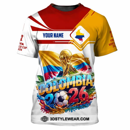 Unisex Shirt - Custom Colombia World Cup 2026 Shirt - T-Shirt / S - T-shirt