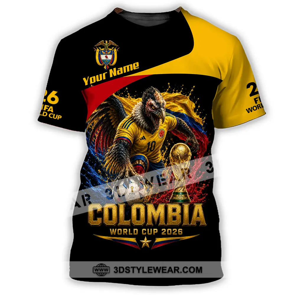 Unisex Shirt - Custom Colombia World Cup 2026 Shirt - T-Shirt / S - T-shirt