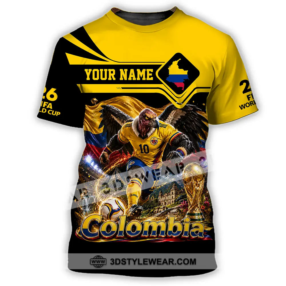Unisex Shirt - Custom Colombia World Cup 2026 Shirt - T-Shirt / S - T-shirt