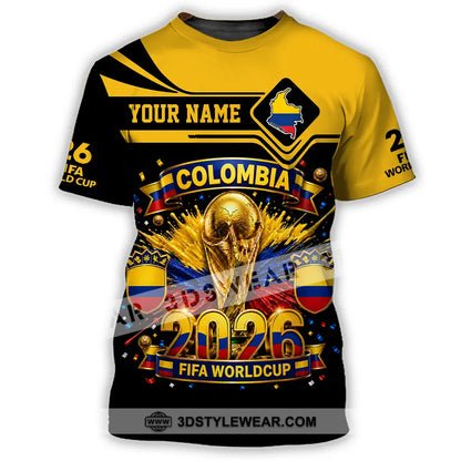 Unisex Shirt - Custom Colombia World Cup 2026 Shirt - T-Shirt / S - T-shirt