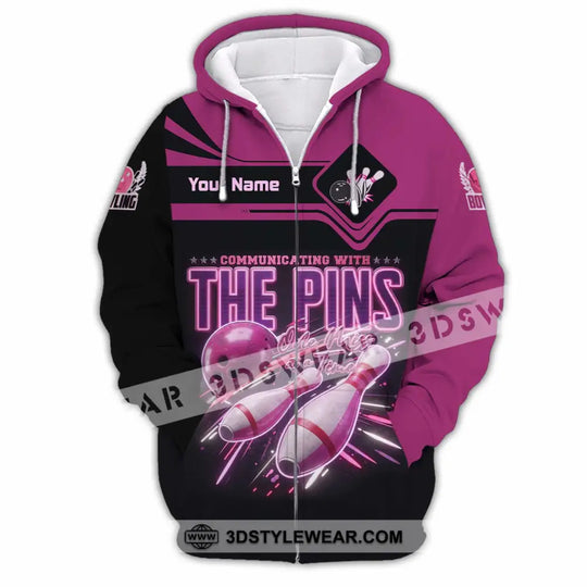 Unisex Shirt - Custom Communicating With The Pins Bowling Shirt style option 4