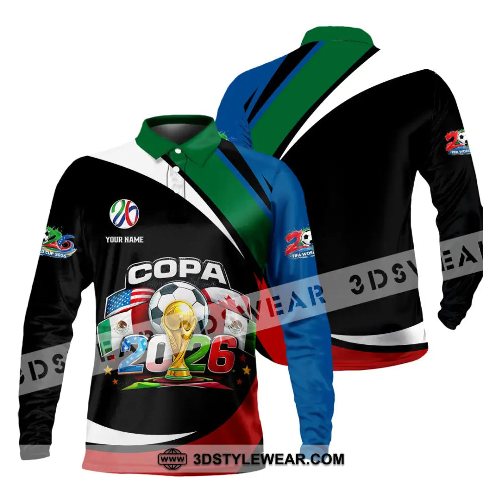 Unisex Shirt - Custom COPA 2026 3D Shirt - Long Sleeve Polo / S - T-shirt
