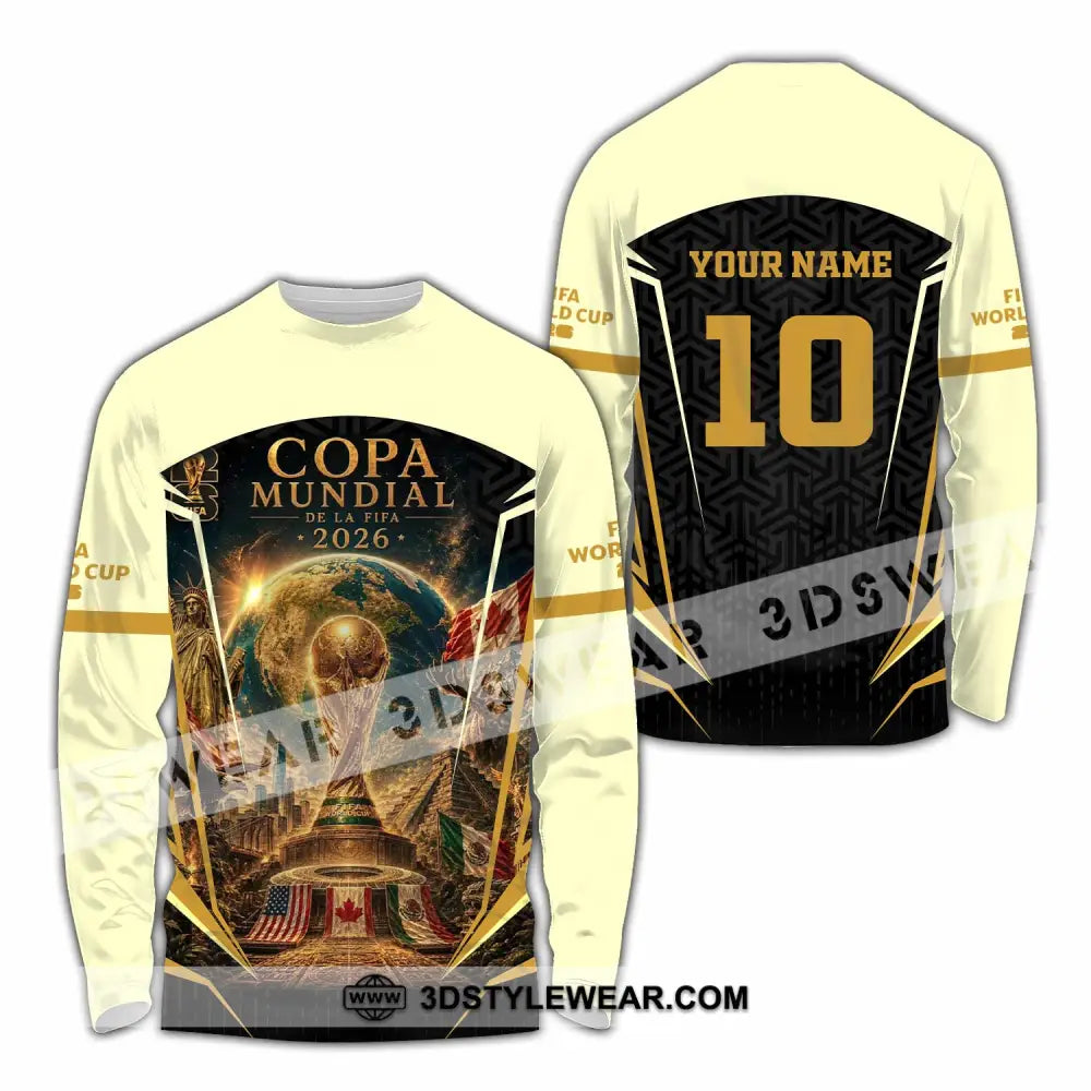 Unisex Shirt - Custom Copa Mundial World Cup 2026 Shirt - Long Sleeve Shirt / S - T-shirt