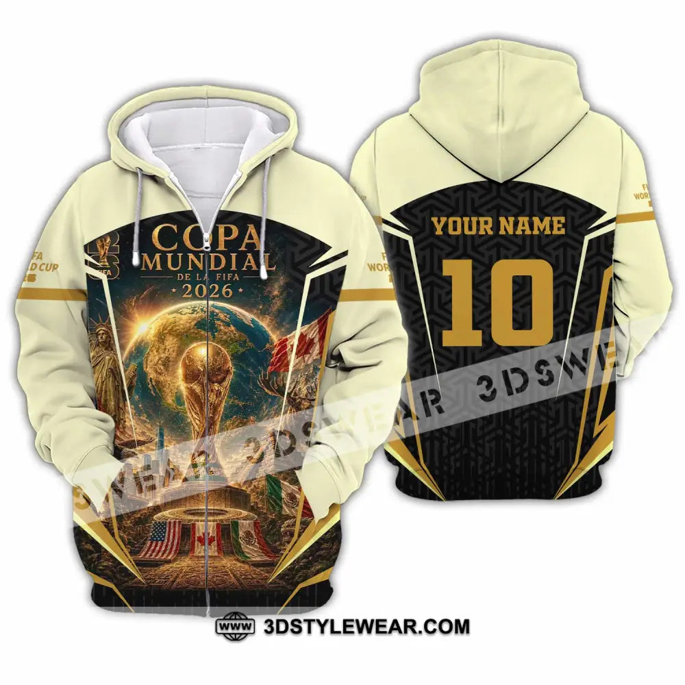Unisex Shirt - Custom Copa Mundial World Cup 2026 Shirt - Zipper Hoodie / S - T-shirt