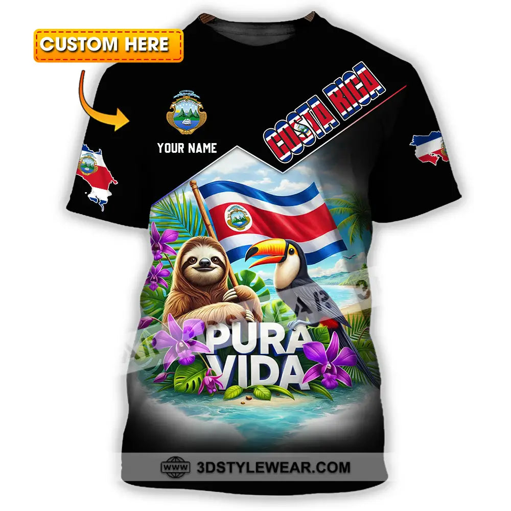Unisex Shirt - Custom Costa Rica 3D Shirt T-shirt