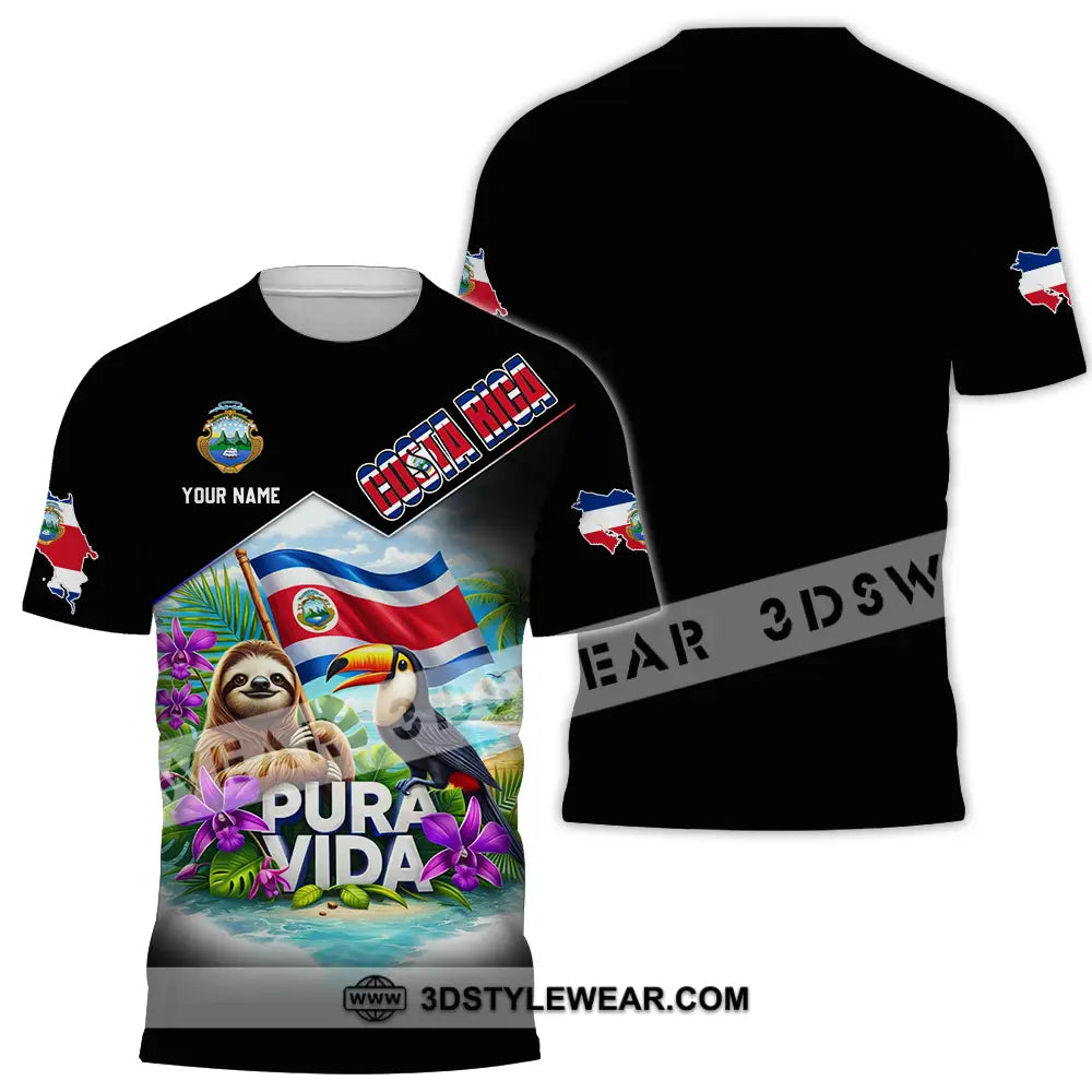Unisex Shirt - Custom Costa Rica 3D Shirt T-Shirt / S T-shirt