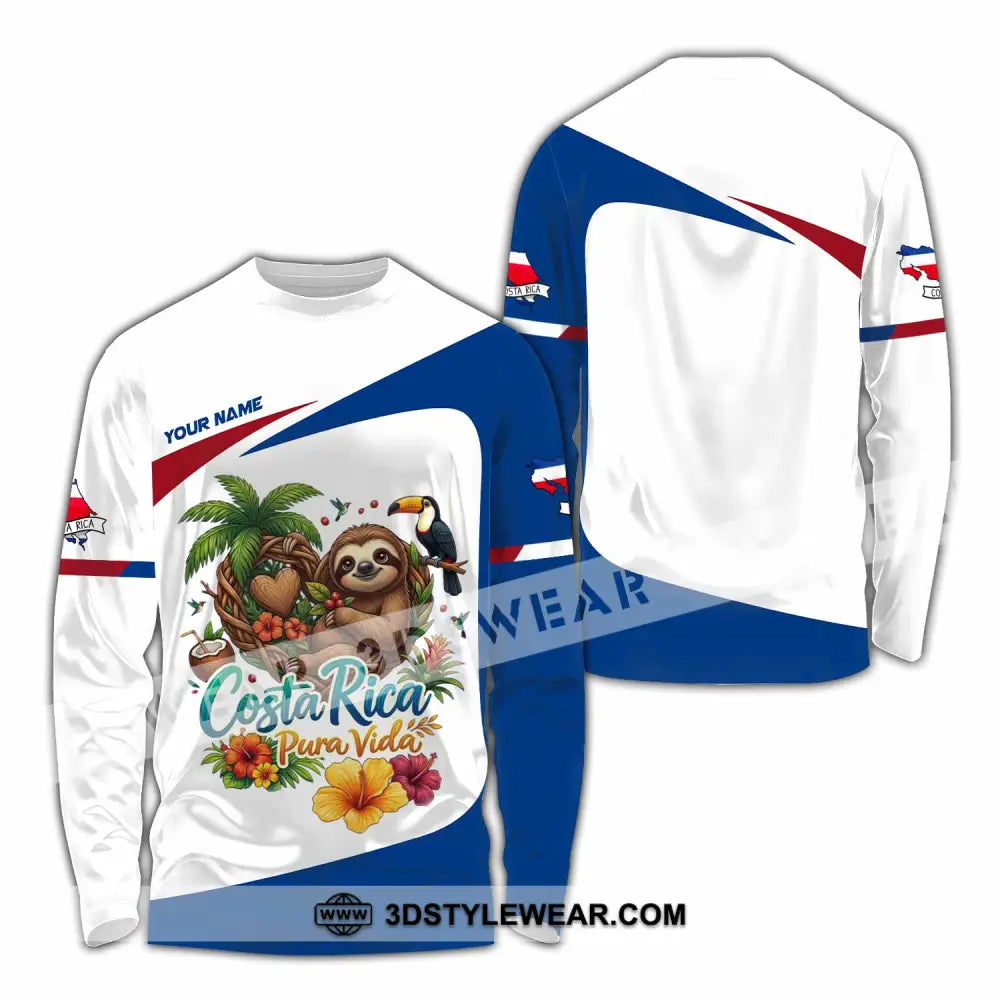 Unisex Shirt - Custom Costa Rica Shirt - Long Sleeve Shirt / S - T-shirt
