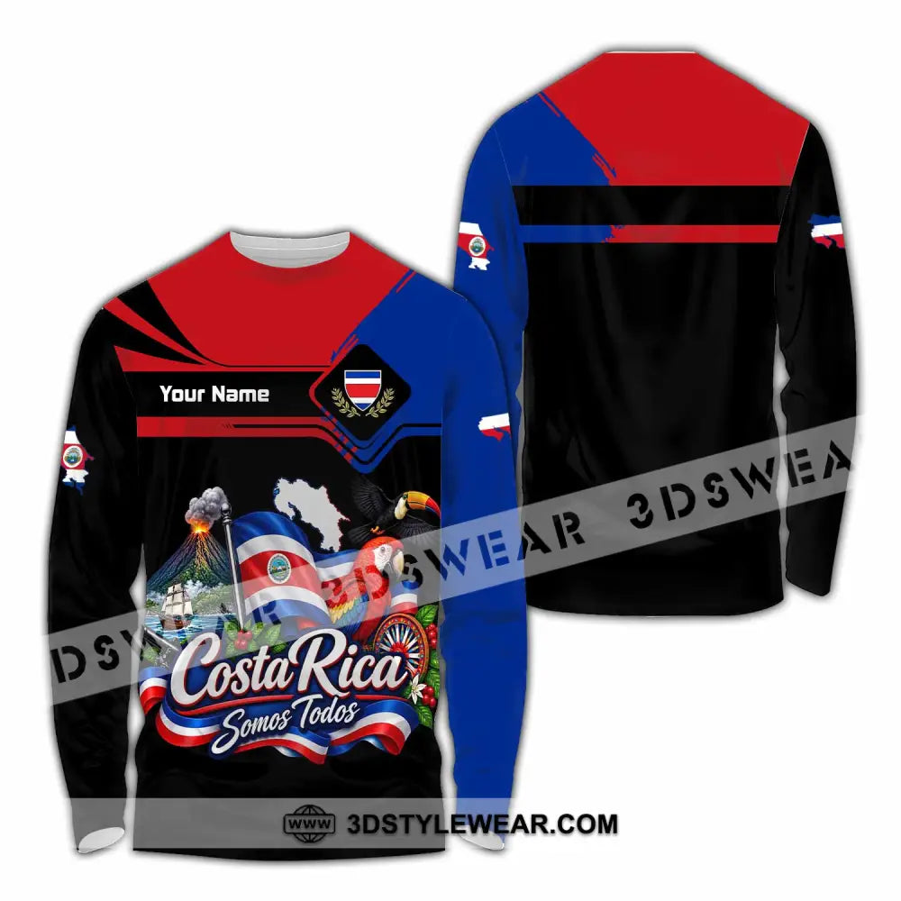 Unisex Shirt - Custom Costa Rica Shirt - Long Sleeve Shirt / S - T-shirt