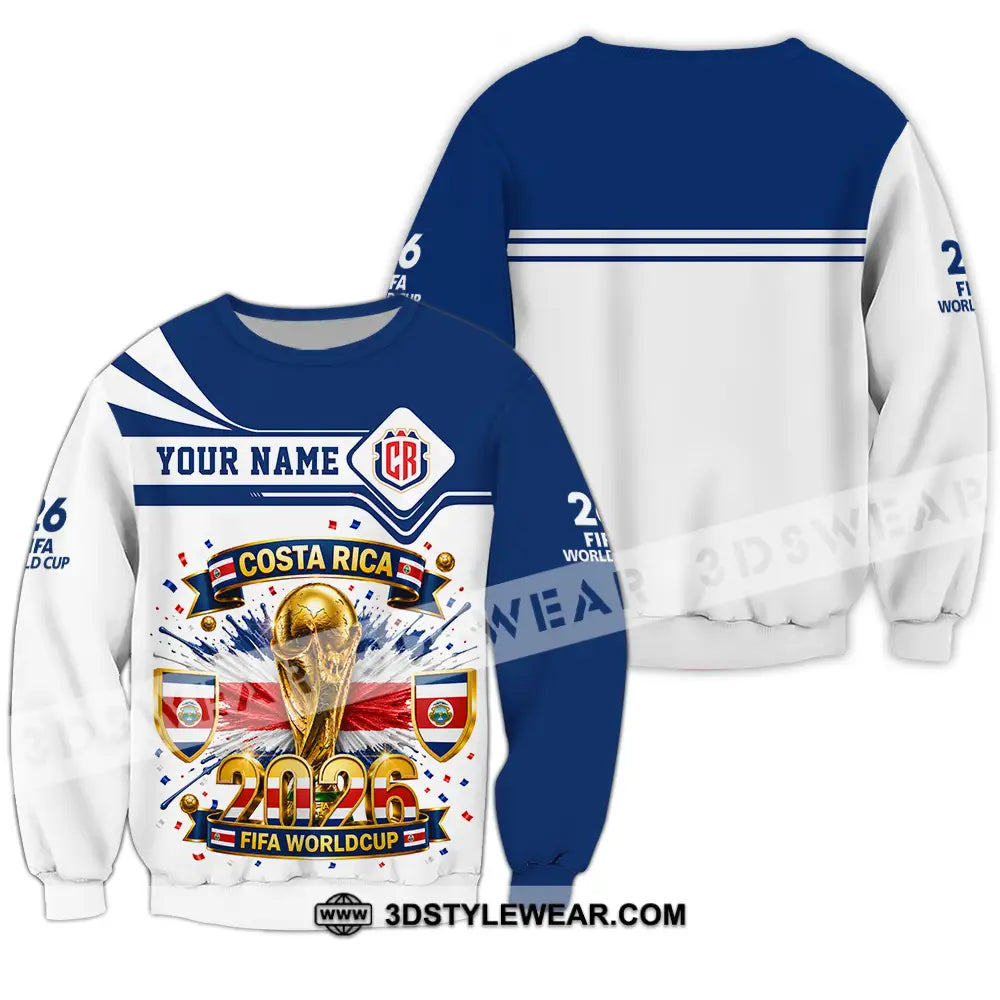 Unisex Shirt - Custom Costa Rica World Cup 2026 Shirt - Long Sleeve / S - T-shirt