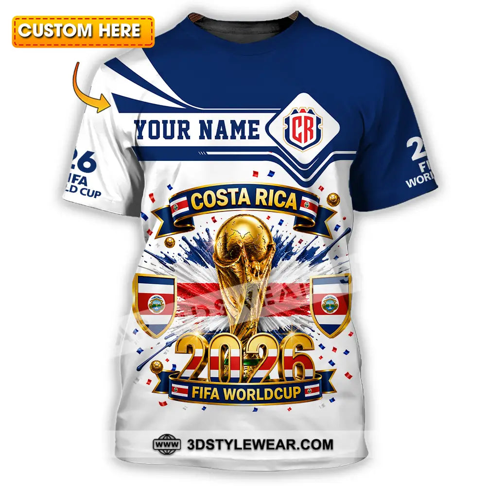 Unisex Shirt - Custom Costa Rica World Cup 2026 Shirt - T-shirt
