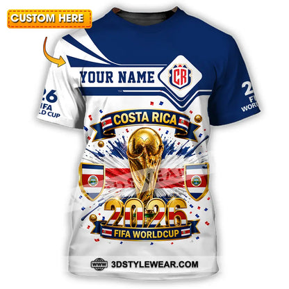Unisex Shirt - Custom Costa Rica World Cup 2026 Shirt - T-shirt