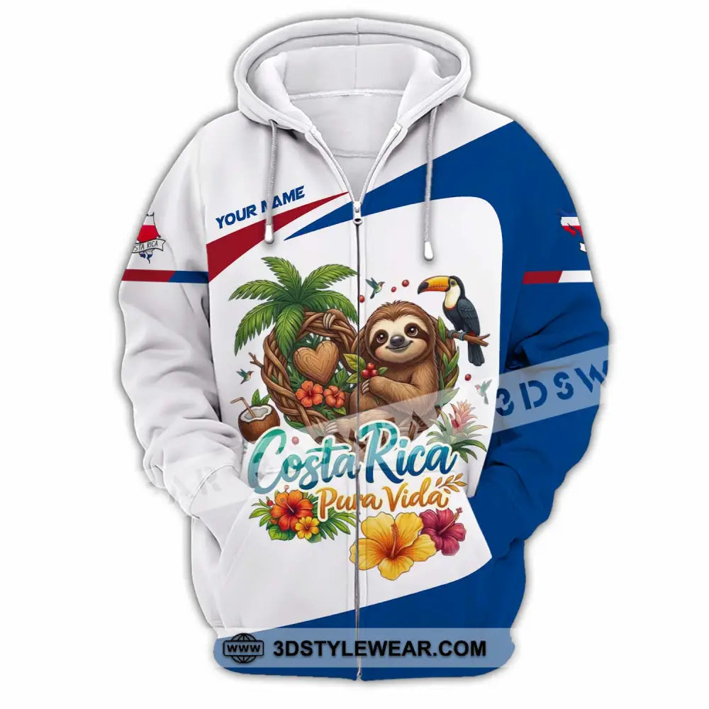Unisex Shirt - Custom Costa Rica Shirt - Zipper Hoodie / S - T-shirt