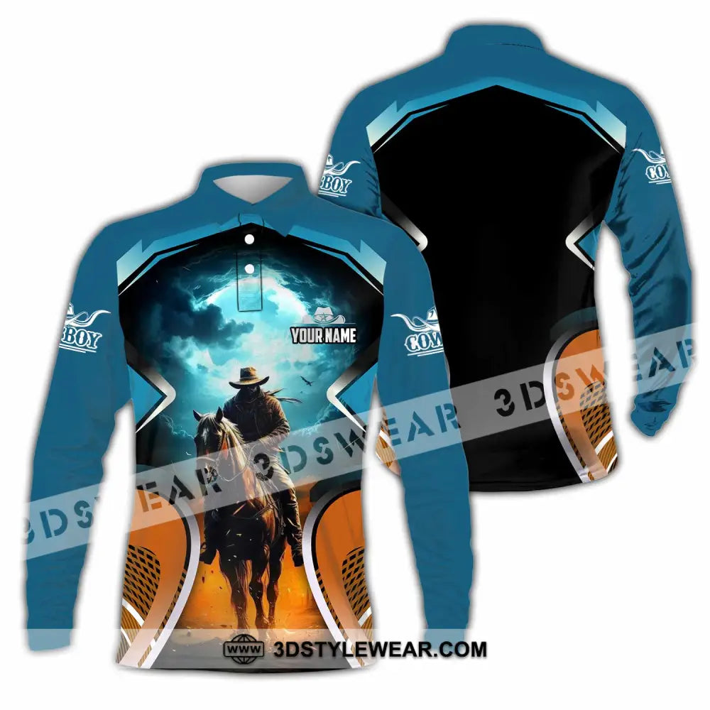 Unisex Shirt - Custom Cowboy Shirt - Long Sleeve Polo / S - T-shirt
