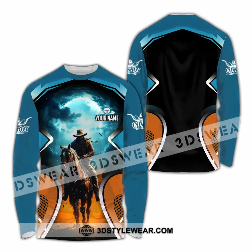 Unisex Shirt - Custom Cowboy Shirt - Long Sleeve Shirt / S - T-shirt