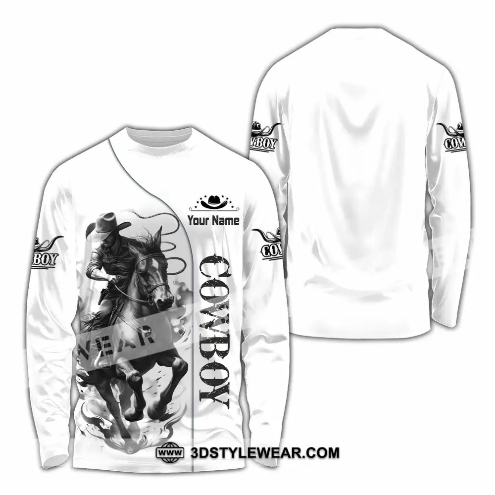 Unisex Shirt - Custom Cowboy Shirt - Long Sleeve Shirt / S - T-shirt