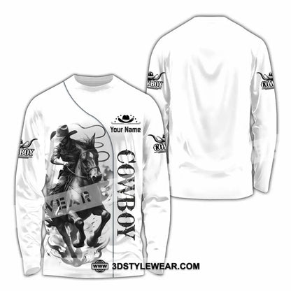 Unisex Shirt - Custom Cowboy Shirt - Long Sleeve Shirt / S - T-shirt