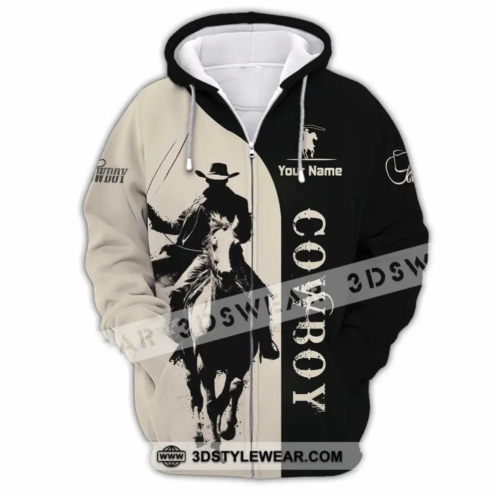 Unisex Shirt - Custom Cowboy Shirt - Zipper Hoodie / S - T-shirt