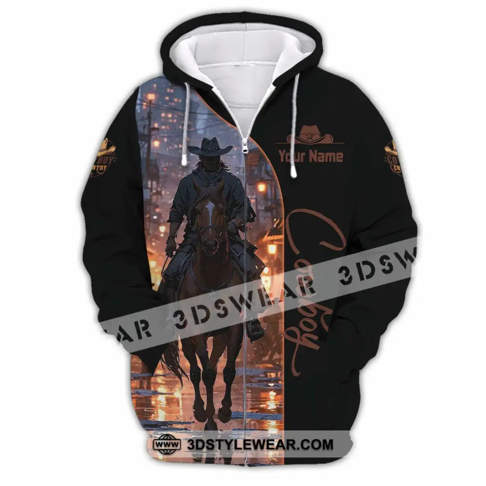 Unisex Shirt - Custom Cowboy Shirt - Zipper Hoodie / S - T-shirt