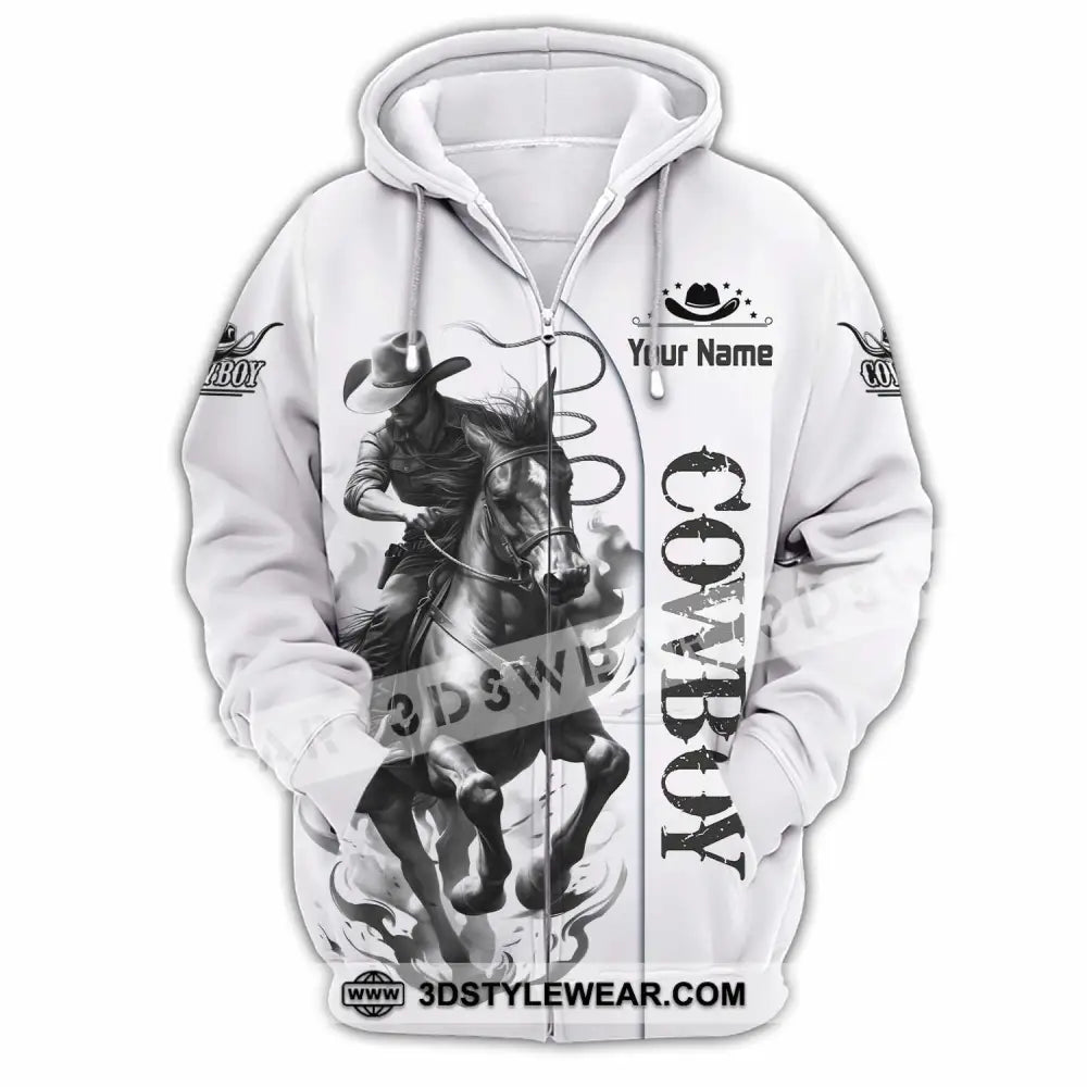 Unisex Shirt - Custom Cowboy Shirt - Zipper Hoodie / S - T-shirt