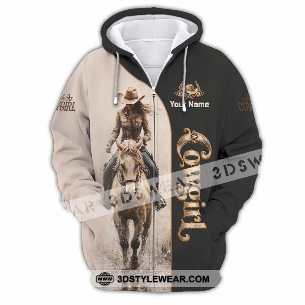 Unisex Shirt - Custom Cowgirl Shirt - Zipper Hoodie / S - T-shirt