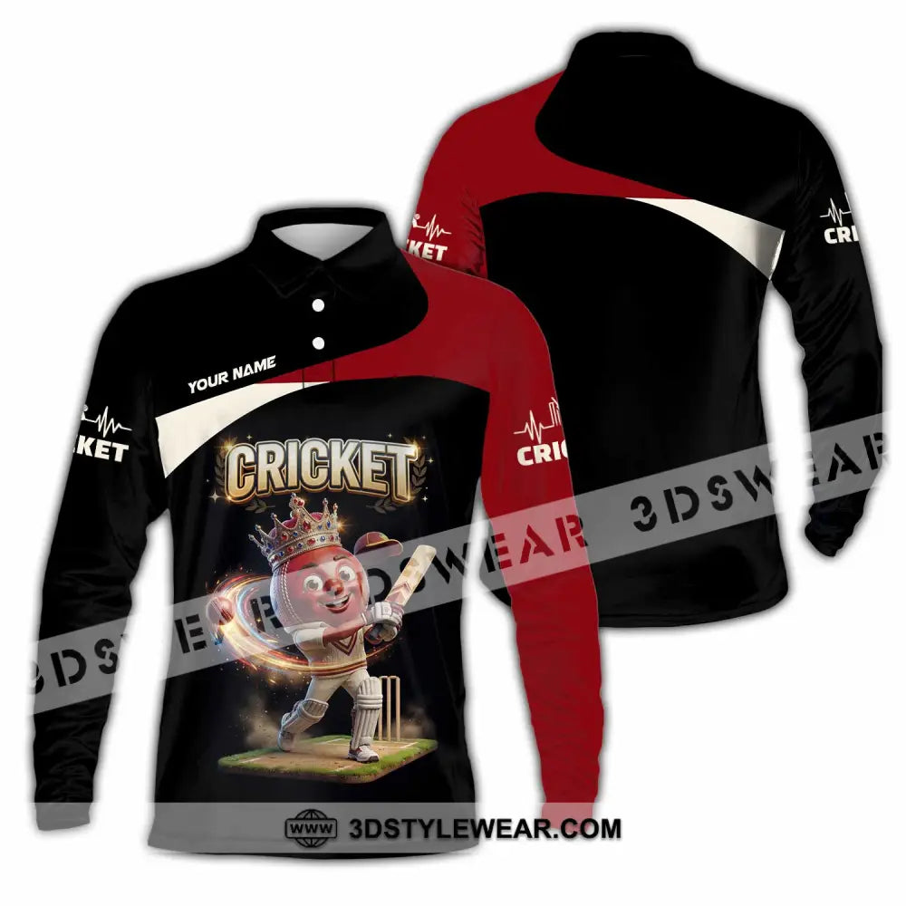 Unisex Shirt - Custom Cricket Shirt - Long Sleeve Polo / S - T-shirt