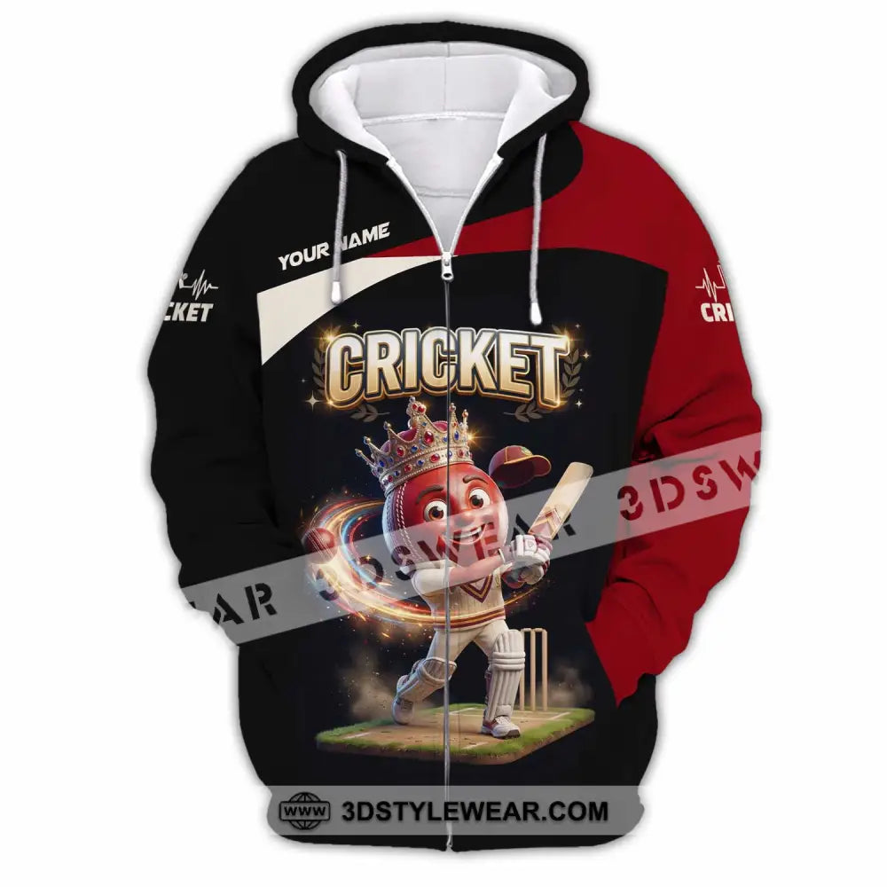 Unisex Shirt - Custom Cricket Shirt - Zipper Hoodie / S - T-shirt