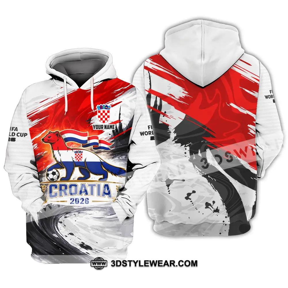 Unisex Shirt - Custom Croatia 3D Shirt Hoodie / S T-shirt