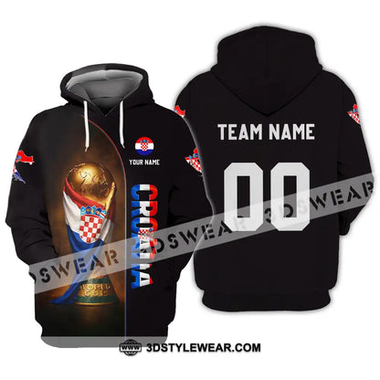 Unisex Shirt - Custom Croatia 3D Shirt Hoodie / S T-shirt
