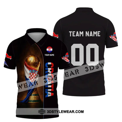 Unisex Shirt - Custom Croatia 3D Shirt Polo Shirt / S T-shirt