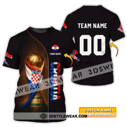 Unisex Shirt - Custom Croatia 3D Shirt T-shirt