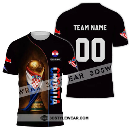 Unisex Shirt - Custom Croatia 3D Shirt T-Shirt / S T-shirt
