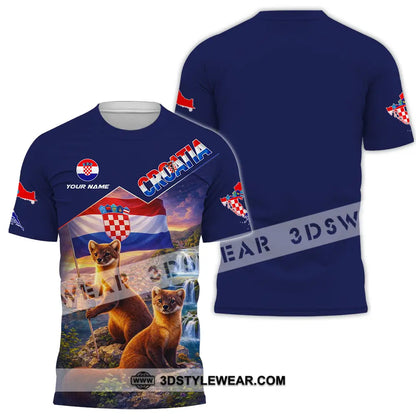 Unisex Shirt - Custom Croatia 3D Shirt T-Shirt / S T-shirt
