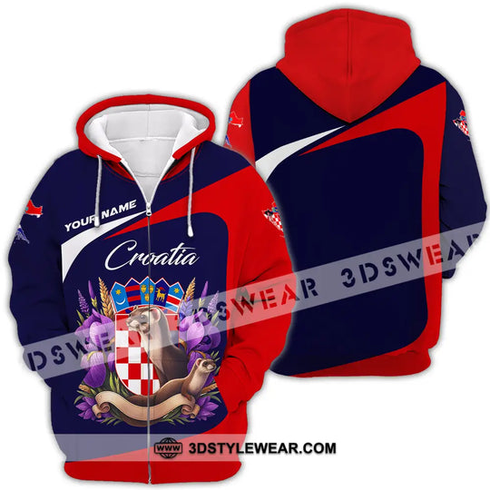 Unisex Shirt - Custom Croatia 3D Shirt style option 4