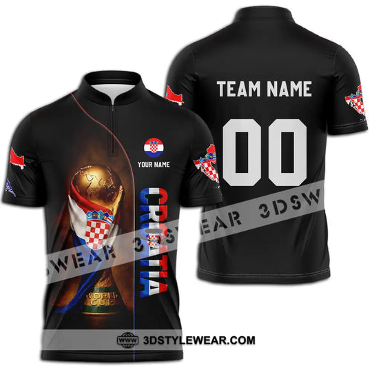 Unisex Shirt - Custom Croatia 3D Shirt style option 3