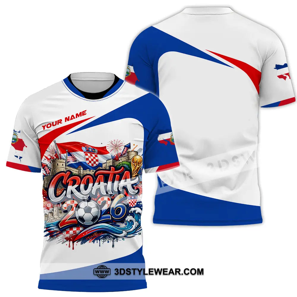 Unisex Shirt - Custom Croatia Fifa Club World Cup 2026 3D Shirt T-Shirt / S T-shirt