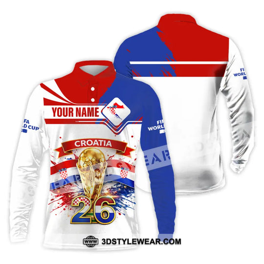Unisex Shirt - Custom Croatia Fifa World Cup 2026 3D Shirt style option 4