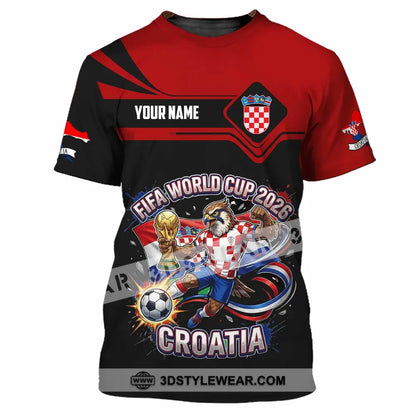 Unisex Shirt - Custom Croatia Fifa World Cup 2026 3D Shirt T-Shirt / S T-shirt