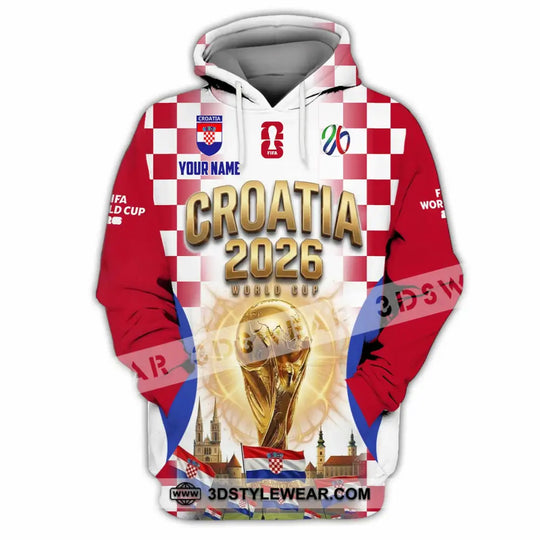 Unisex Shirt - Custom Croatia World Cup 2026 Shirt style option 3