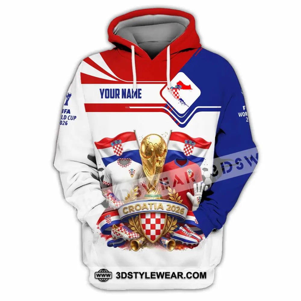 Unisex Shirt - Custom Croatia World Cup 2026 Shirt - Hoodie / S - T-shirt