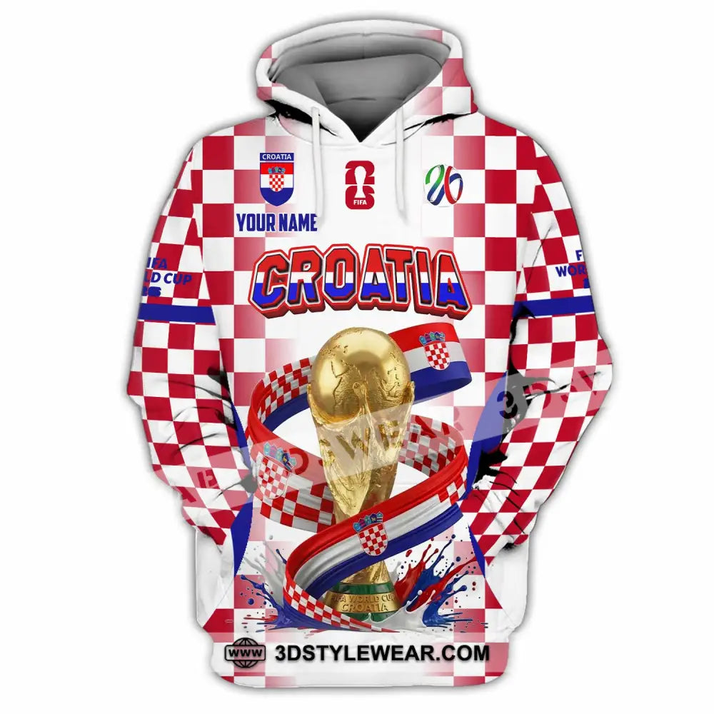 Unisex Shirt - Custom Croatia World Cup 2026 Shirt - Hoodie / S - T-shirt