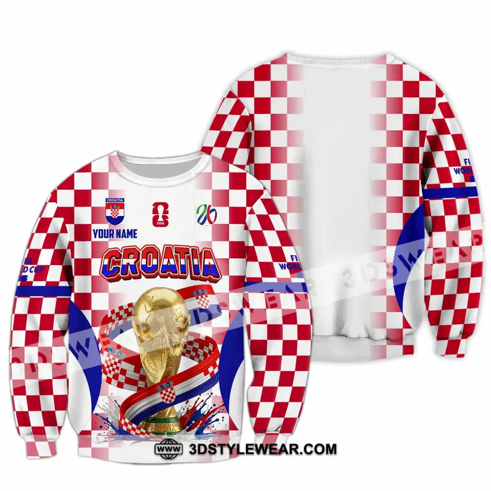 Unisex Shirt - Custom Croatia World Cup 2026 Shirt - Long Sleeve / S - T-shirt