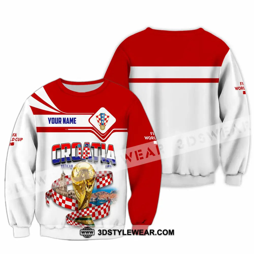 Unisex Shirt - Custom Croatia World Cup 2026 Shirt - Long Sleeve / S - T-shirt