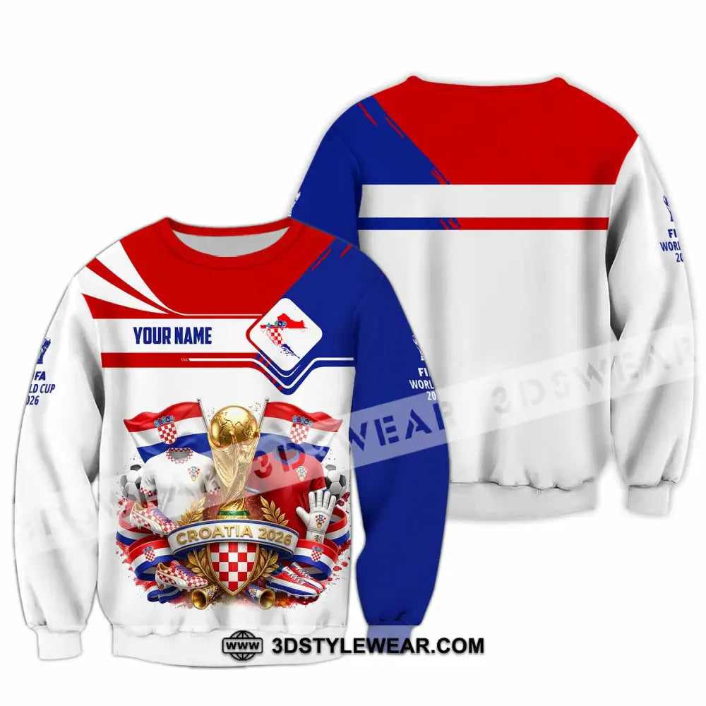 Unisex Shirt - Custom Croatia World Cup 2026 Shirt - Long Sleeve / S - T-shirt
