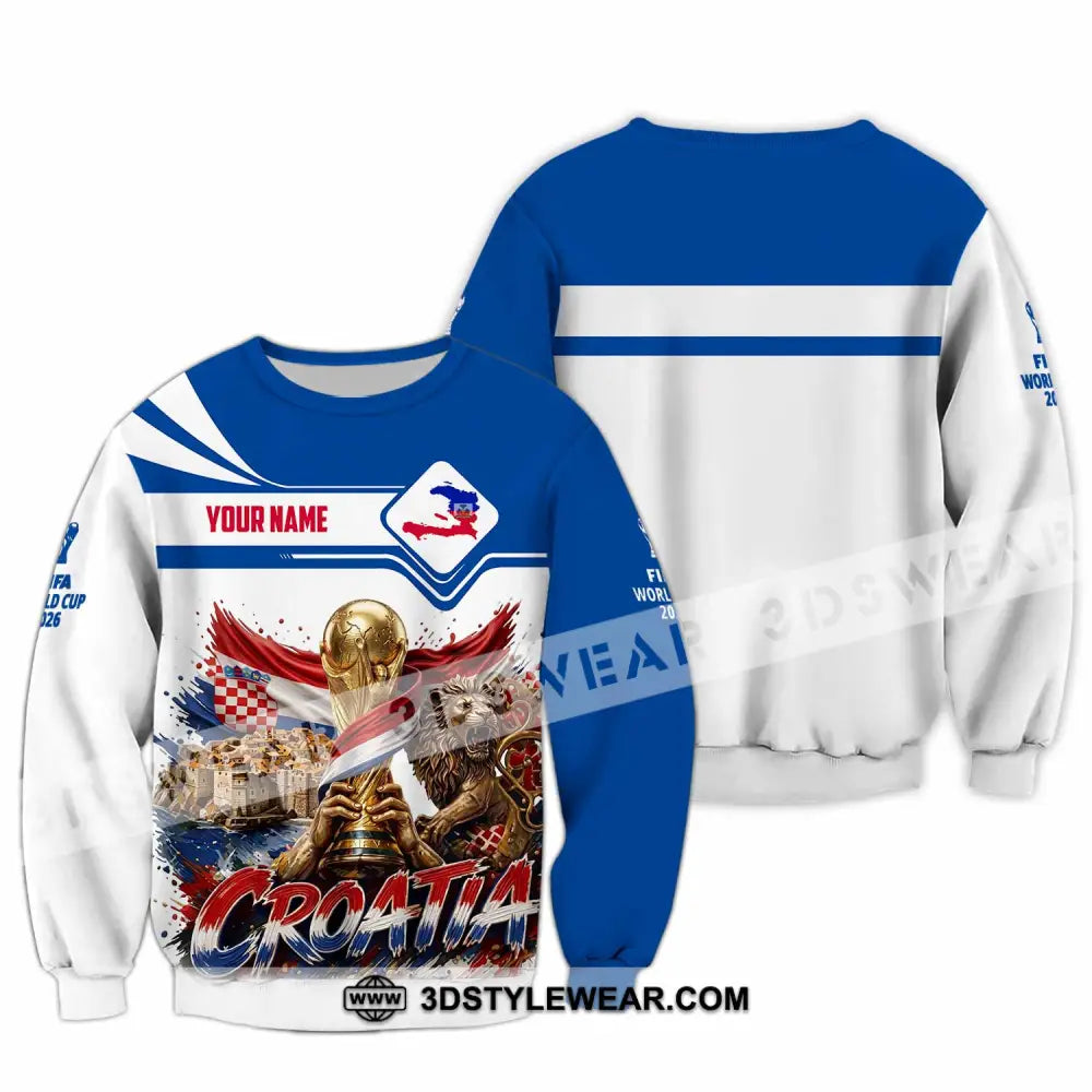 Unisex Shirt - Custom Croatia World Cup 2026 Shirt - Long Sleeve / S - T-shirt