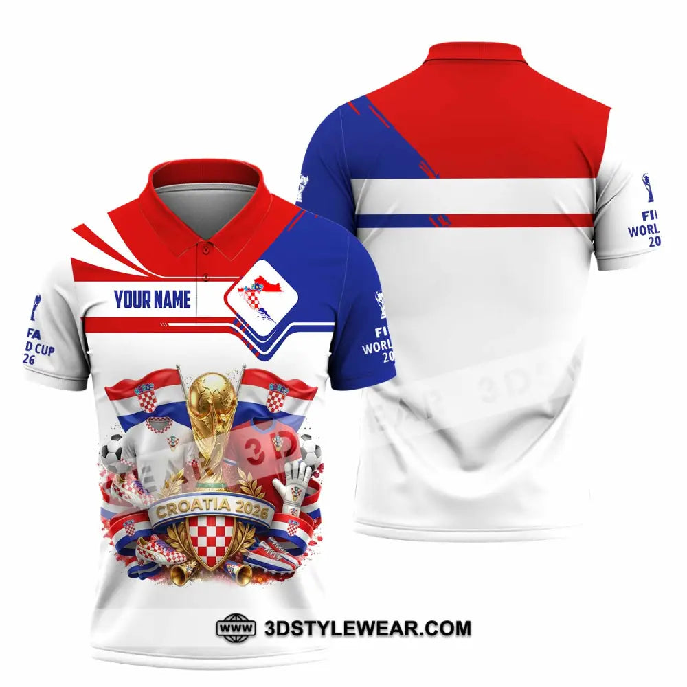 Unisex Shirt - Custom Croatia World Cup 2026 Shirt - Polo Shirt / S - T-shirt